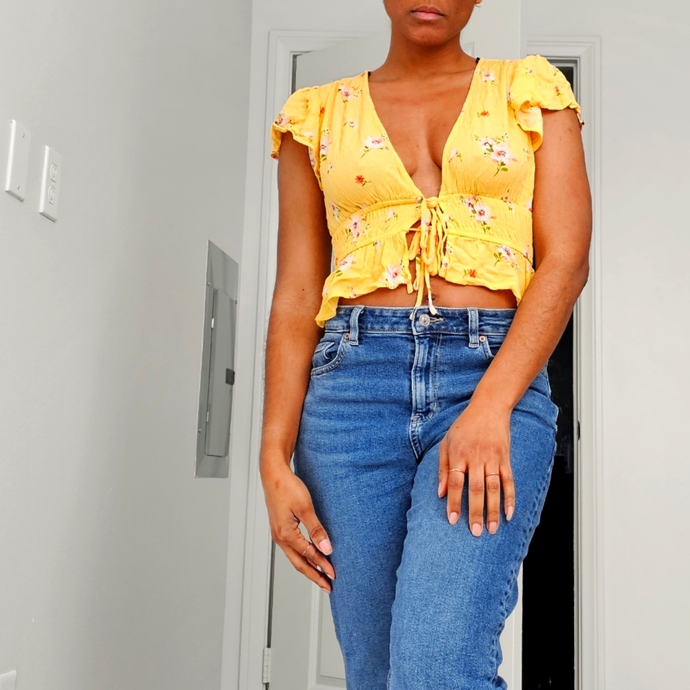 Forever 21 | Yellow Floral Blouse
